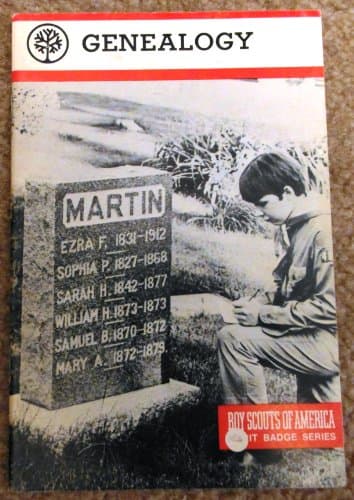 Book cover for Genealogy. (Merit Badge Library) by Boys Scouth of America