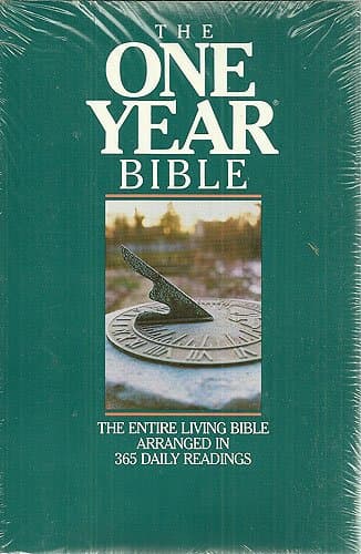 Book cover for One Year Bible: The Living Bible by Publishers, Tyndale House