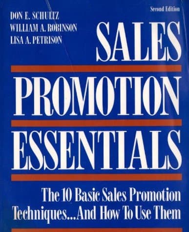 Book cover for Sales Promotion Essentials: The 10 Basic Sales Promotion Techniques...and How to Use Them by Don E. Schultz