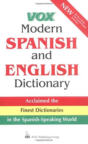 Book cover for Vox Modern Spanish and English Dictionary by Vox