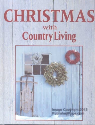 Book cover for Christmas With Country Living 1997 by Oxmoor House