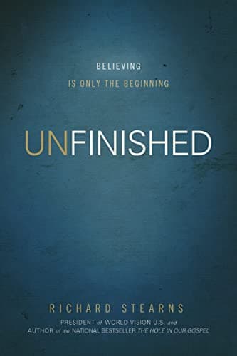 Book cover for UNfinished: Believing Is Only the Beginning by Stearns, Richard