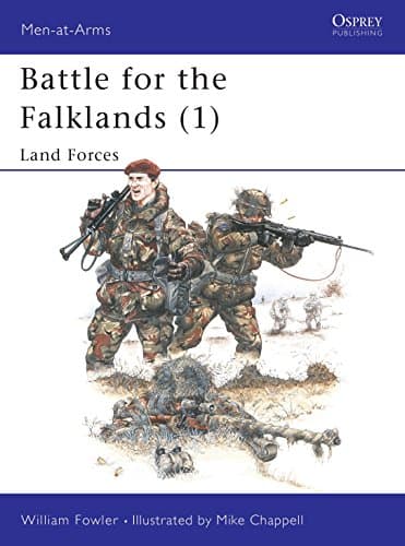 Book cover for Battle for the Falklands (1) : Land Forces (Men-At-Arms Series, 133) by Fowler, Will