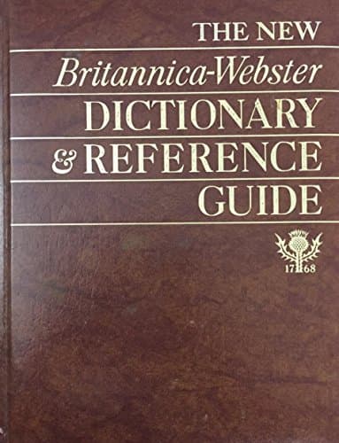 Book cover for The New Britannica/Webster dictionary & reference guide by James Ertel