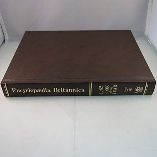 Book cover for 1982: Britannica Book Of The Year. by ERTEL, JAMES (EDITOR IN CHIEF).
