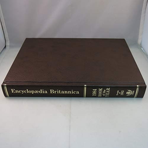 Book cover for 1984: Britannica Book Of The Year. by Daume, Daphne; Davis, J.E. Editors