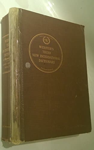 Book cover for Webster's Third New International Dictionary by Encyclopedia Britannica, Inc.