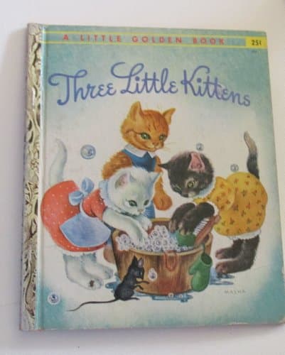 Book cover for Three Little Kittens (Little Golden Book) by Masha