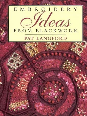 Book cover for Embroidery Ideas from Blackwork by Pat Langford