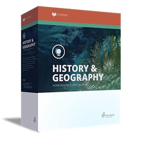 Book cover for LIFEPAC Civics & World Geography 9th Grade Complete Set by Publications, Alpha Omega