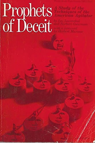 Book cover for Prophets of Deceit: A Study of the Techniques of the American Agitator by Lowenthal, Leo
