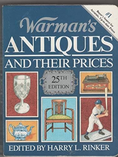 Book cover for Warmans Antiques and Their Prices 25ED by Rinker, Harry L
