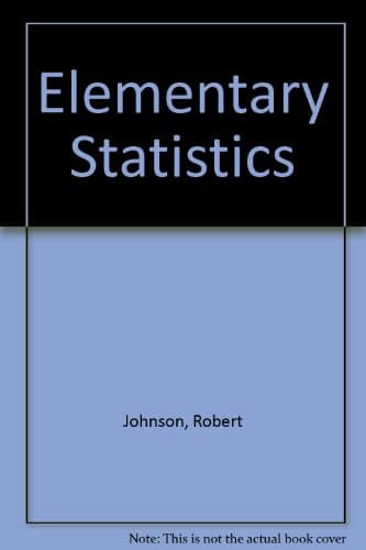 Book cover for Elementary statistics by Johnson, Robert