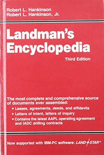Book cover for Landman's Encyclopedia by Robert L. Hankinson, Jr
