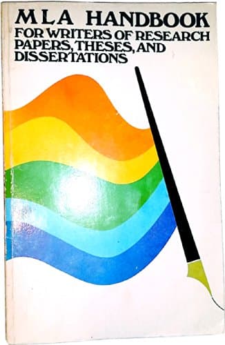 Book cover for MLA Handbook for Writers of Research Papers, Theses, and Dissertations by Gibaldi, Joseph; Achtert, Walter S.; Modern Langua