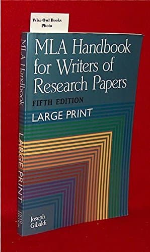 Book cover for Mla Handbook for Writers of Research Papers by Modern Language Assn of Amer