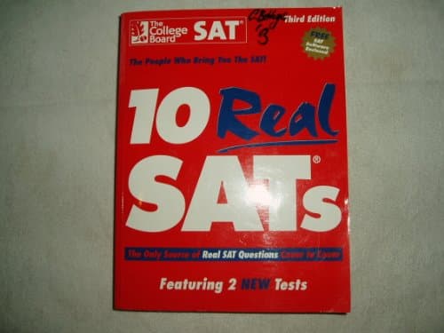 Book cover for 10 Real SATs, Third Edition by The College Board