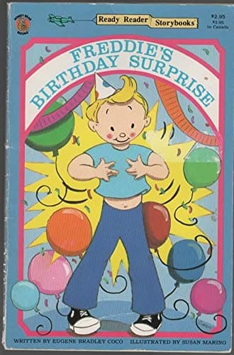 Book cover for freddie's birthday surprise by coco, eugene bradley