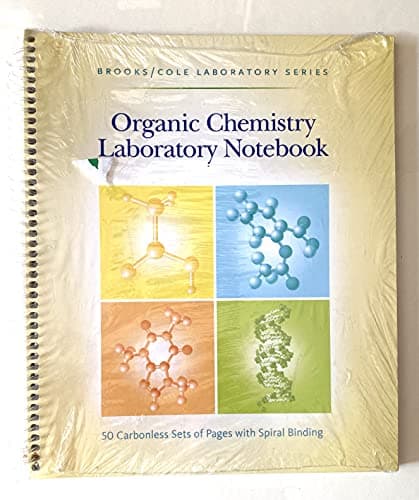 Book cover for Organic Chemistry Laboratory Notebook by Thomson Brooks/Cole