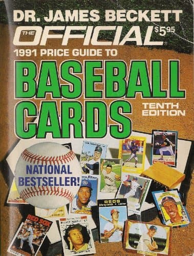 Book cover for The Official 1991 Price Guide to Baseball Cards, 10th Edition by James Beckett