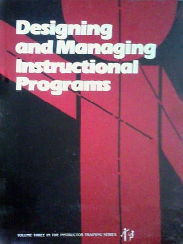 Book cover for Designing and Managing Instructional Programs by unknown author