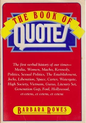 Book cover for The Book of Quotes by Rowes