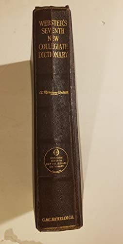 Book cover for Webster's Seventh New Collegiate Dictionary by Springfiel