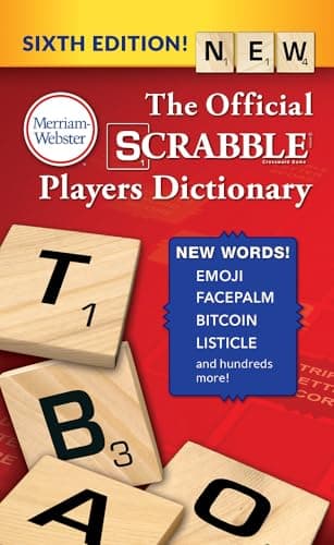 Book cover for The Official SCRABBLE Players Dictionary by Merriam-Webster