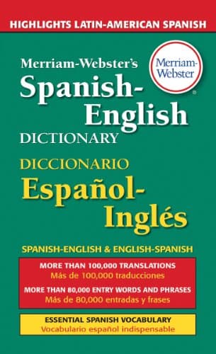 Book cover for Merriam-Webster's Spanish-English Dictionary by Merriam-Webster