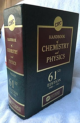 Book cover for CRC Handbook of Chemistry and Physics by Weast, Robert C. (editor)
