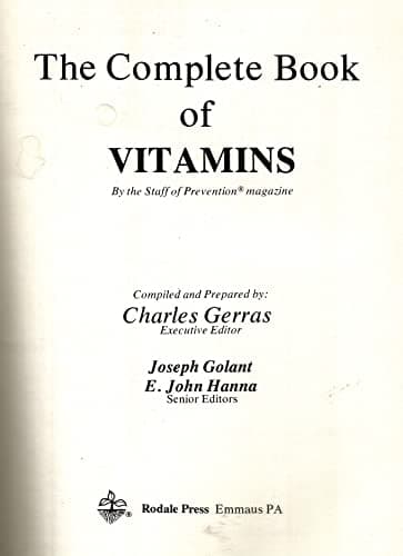 The Complete book of vitamins