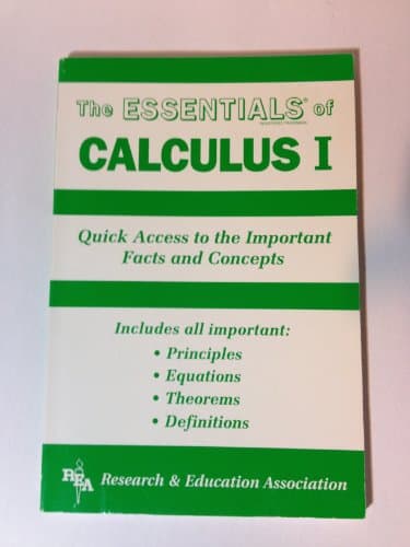 Book cover for Calculus I Essentials (Volume 1) (Essentials Study Guides) by Editors of REA