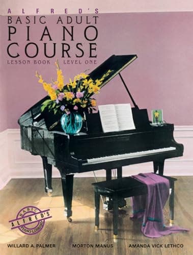 Book cover for Alfred's Basic Adult Piano Course: Lesson Book, Level One by Palmer, Willard A.