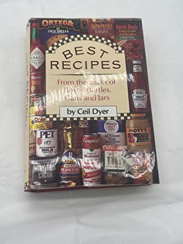 Book cover for Best Recipes from the Backs of Boxes, Bottles, Cans, and Jars (Hardcover) by Ceil Dyer (Author)