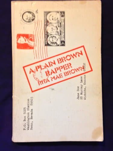 Book cover for A Plain Brown Rapper by Rita Mae Brown