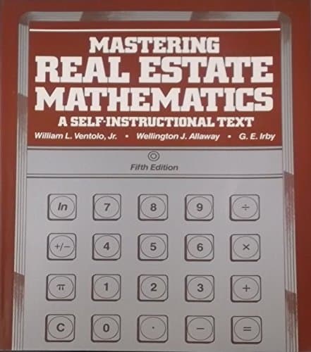Book cover for Mastering real estate mathematics: A self-instructional text by Ventolo, William L