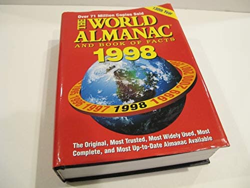 Book cover for The World Almanac and Book of Facts 1998 (Cloth) by WOLRD ALMANAC
