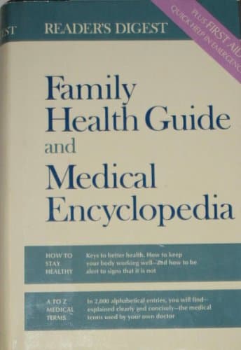 Book cover for Reader's digest family health guide and medical encyclopedia by Reader's Digest