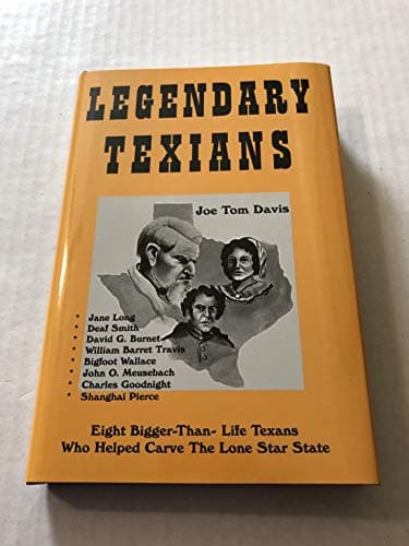 Book cover for Legendary Texians (Legendary Texans) Volume One by Davis, Joe Tom