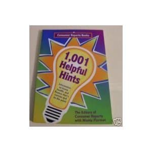 Book cover for Consumer Reports 1,001 Helpful Hints by Florman, Monte