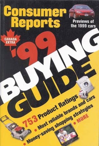 Book cover for '99 Buying Guide: 753 Product Ratings by Consumer Reports