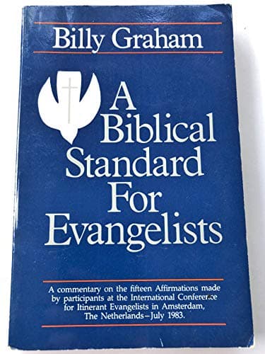 Book cover for A Biblical Standard for Evangelists by Graham, Billy