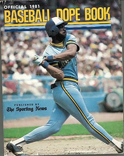 Book cover for Official Baseball Dope Book 1981 Edition by Larry Wigge