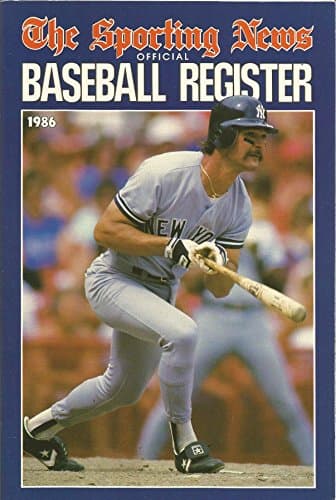 Book cover for Off Baseball Register-86 by Sporting News