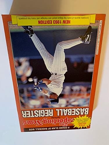 Book cover for Official Baseball Register, 1993 by Sporting News