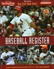 Book cover for Baseball Register : Every Player, Every Stat by Sporting News