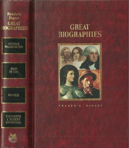 Book cover for Great Biographies, George Washington, Joan of Arc, Renoir, Elizabeth Barrett and Robert Browning (Great Biographies) by Unknown