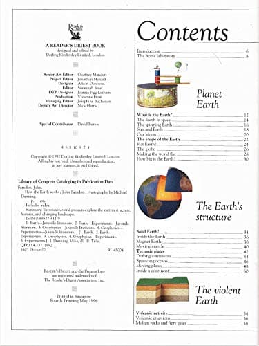 Book cover for How the Earth Works (How It Works) by John Farndon