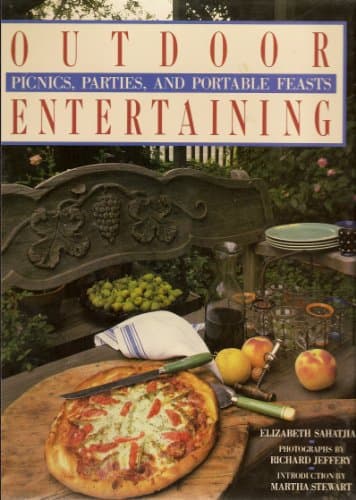 Book cover for Outdoor Entertaining: Picnics, Parties, and Portable Feasts by Sahatjian, Elizabeth