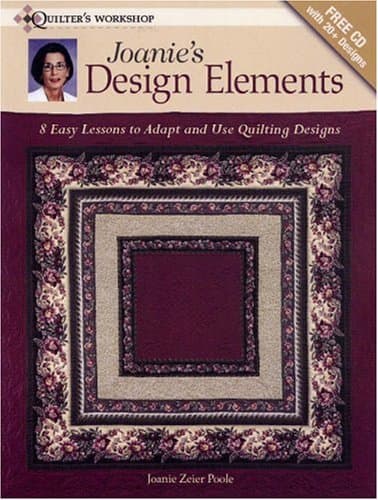 Book cover for Joanie's Design Elements: 8 Easy Lessons to Adapt and Use Quilting Designs by Poole, Joanie Zeier